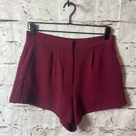 Forever 21 Pants - Forever 21 Burgundy Dressy Shorts - Size Medium